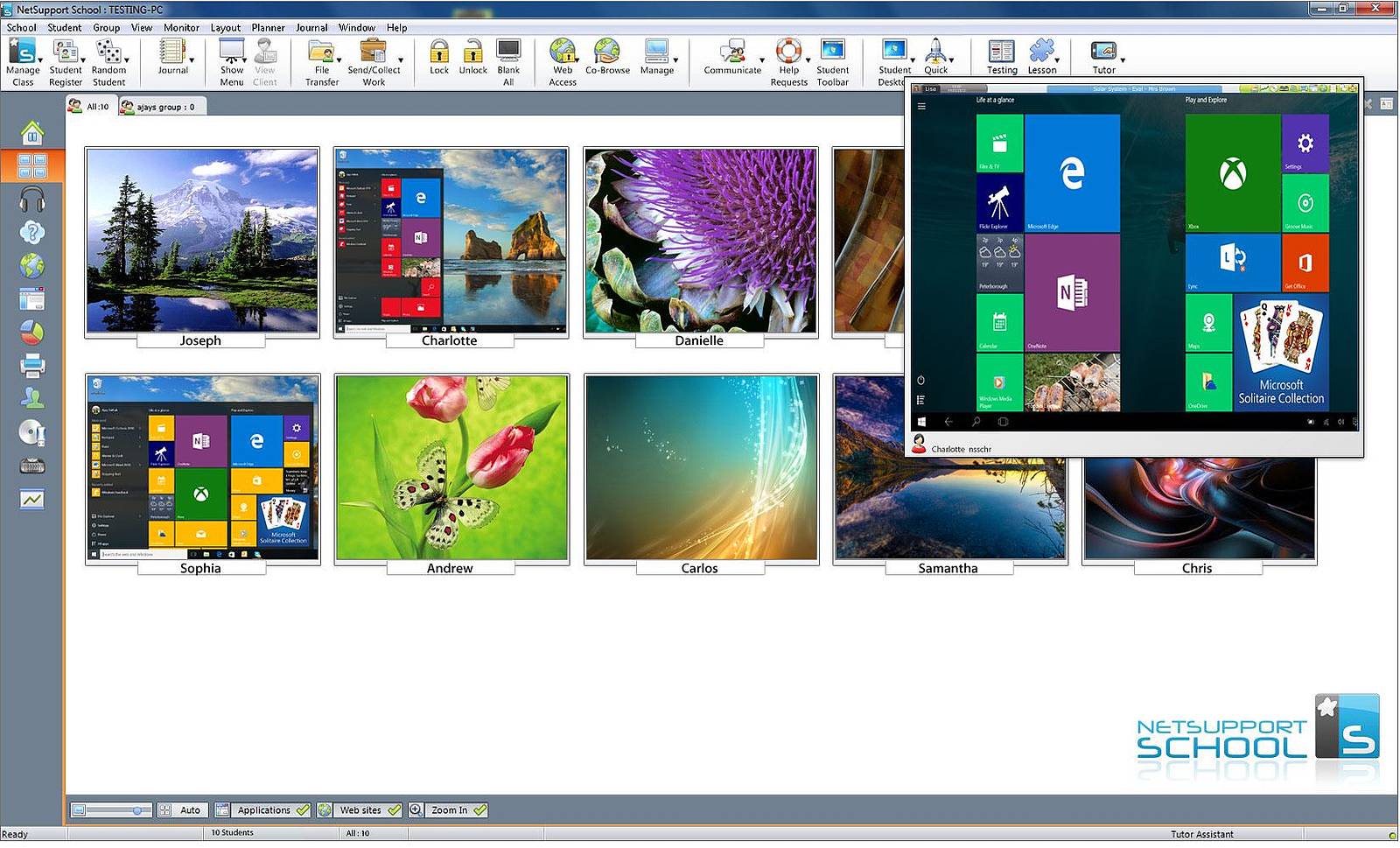 Klassenraum-Managagement mit Monitoring Funktion