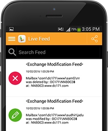 Change Auditing App für Smartphones und Tablets